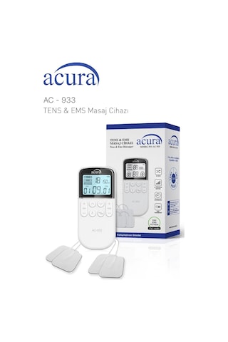 Acura Ac-933 Çift Kanallı, 50 Programlı Profesyonel Tens Cihazı