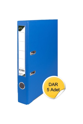 Gen-of Plastik Klasör Dar Mavi 5 Li