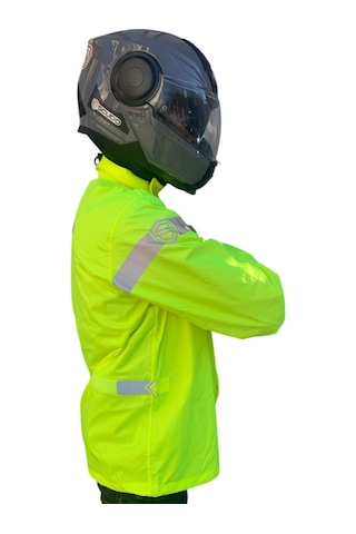 Scudo Peru Sarı Üst Motosiklet Yağmurluğu 5xl