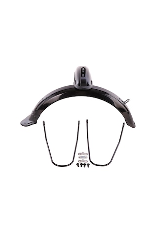 Dayanıklı Katlanır Bisiklet Çamurluk 12/14 'tekerlekli Bisiklet Ön Arka Çamurluk Seti Siyah