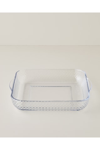 English Home Bake&serve Cam Kare Fırın Kabı 30,0x5,5 Cm Şeffaf Şeffaf
