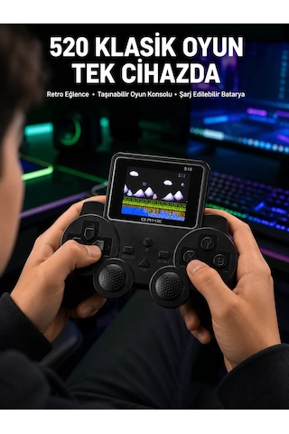 Northcity 520 Oyunlu Taşınabilir El Oyun Konsolu: Tv Bağlantılı, Şarjlı Ve Ergonomik Gamepad