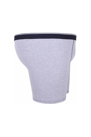 Starbattal Erkek Büyük Beden Likralı Uzun Paça Boxer 11906 Grı Melanj - Grı Melanj