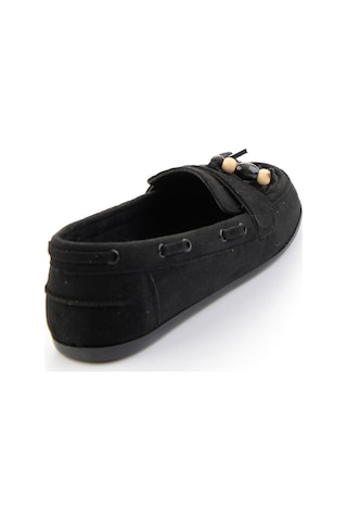 Bambi Siyah Kadın Loafer Ayakkabı K01566004972 Siyah