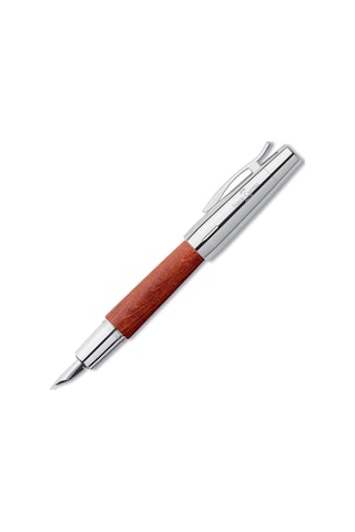 Faber Castell E-motion Krom - Ahşap Dolma Kalem 148200 Ahşap