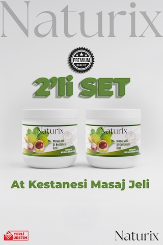 Naturix At Kestanesi Balsamı Masaj Jeli 2'li Eko Set - 500 Ml