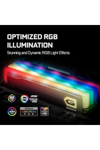 Geıl Ram Dımm 32gb Ddr5 Orıon V Rgb 2x16gb Gavsg532gb5200c38bdc 5200mhz