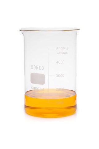 Borox B11001 Dereceli 3.3 Borosilikat Cam Beher 5000 ML