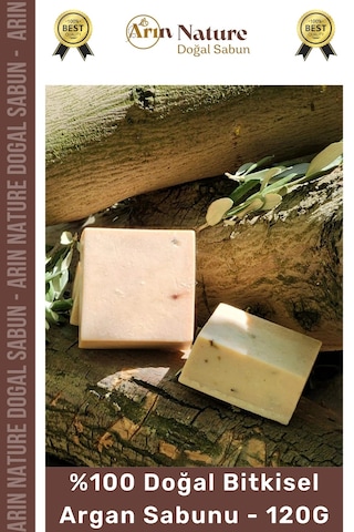 Argansabunu %100 Doğal Güzel Kokulu El Yüz Saç Vücut Orijinal Bitkisel Argan Sabunu 120g - 10 Adet Karışık