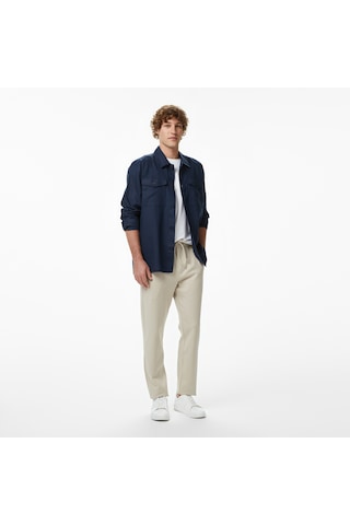 Nautica Erkek Bej Slim Fit Pantolon Düz P65218t Bej
