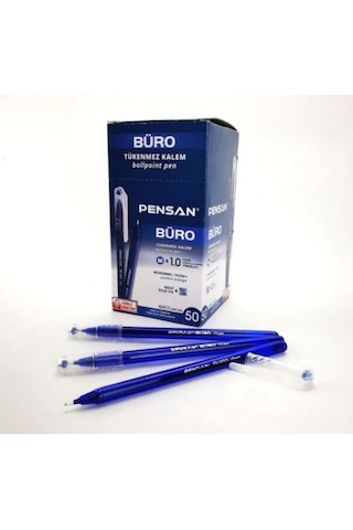 20 Adet Pensan 2270 Büro 1.0 Mm Mavi Tükenmez Kalem Ballpoint Mavi