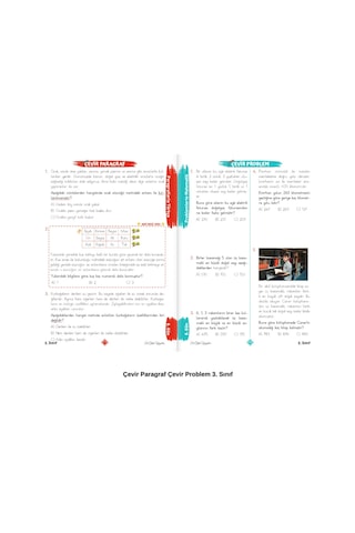 3. Sınıf Yeni Nesil Paragraf Ve Problem Kitabı