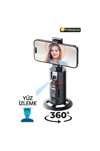 Profesyonel 360 Derece Yüz Takipli Gimbal Telefon Sabitleyici Tripod Fotoğraf/video/selfie/reels