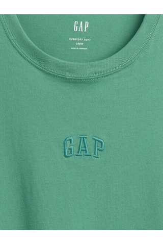 Gap Everyday Soft Gap Mini Logo T-shirt 799323 Kısa Kol Tişört Erkek T-shirt Yeşil