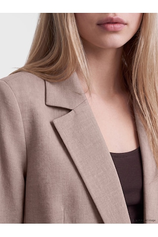 Lcw Vision Bej Kruvaze Yaka Kadın Blazer Ceket