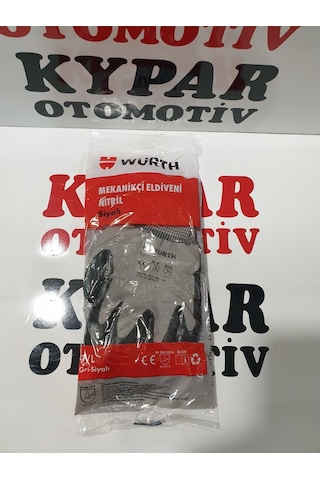 Würth Siyah Mekanikçi Eldiveni Yarı Nitril 5 Takım