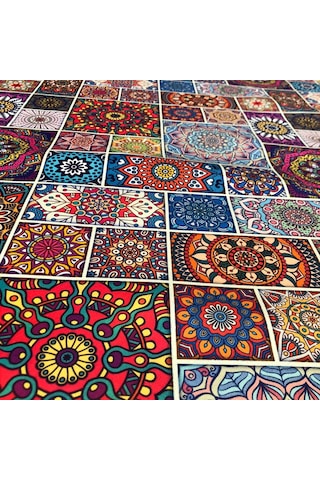 Döşemelik Kumaş Dijital Baskı Patchwork Desen