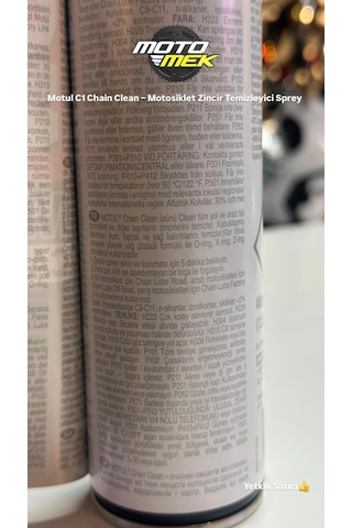 Motul C1 Zincir Temizleyici Sprey, O-ring Ve X-ring Uyumlu 400ml