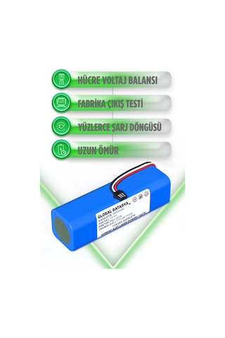 Homend Alex Laser Power 1287h Robot Süpürge Bataryası 6400mah
