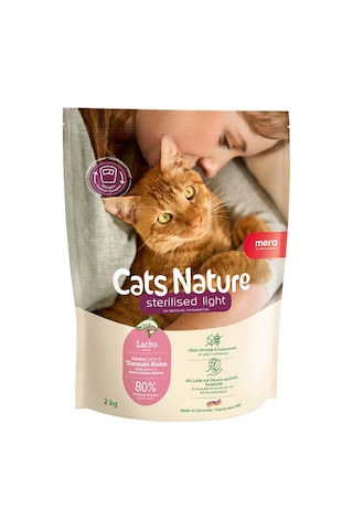 Mera Cats Nature Sterilised & Light Tahılsız Somonlu Kısırlaştırılmış Kedi Maması 2 Kg