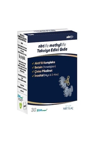 Nbtlife Methyllife Takviye Edici Gıda 30 Kapsül