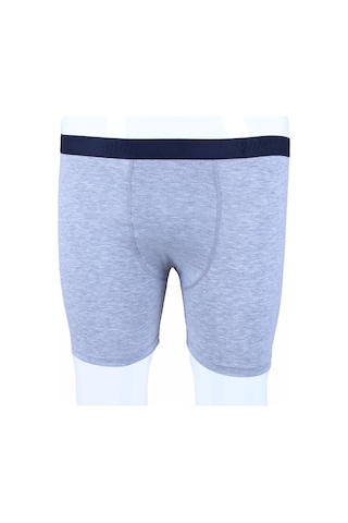 Moc Grande Mocgrande Erkek Büyük Beden Likralı Uzun Paça Boxer 11906 Grı Melanj Gri Melanj