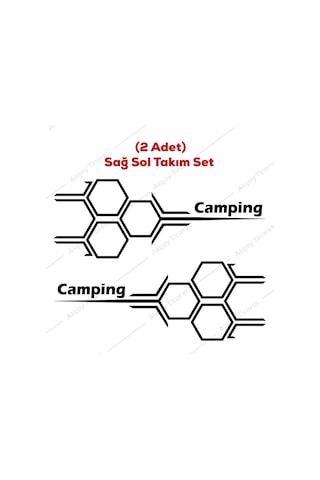 Camping Sticker Kampçılık Sticker Oto Sticker Kamp Araba Sticker