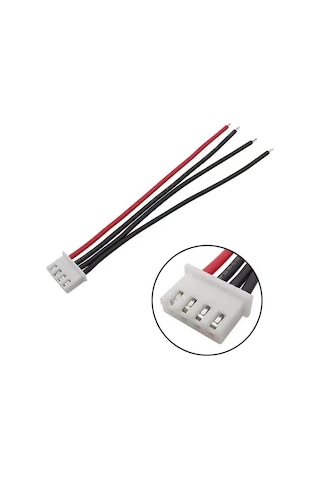 Jst-xh 2.54mm 4 Pin 26awg 20cm Tek Damarlı Dişi Bağlantı Kablosu