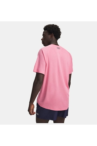 Under Armour Tech Textured Ss Erkek T-shirt 1382796-648 Pembe