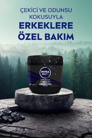 NIVEA Deep Impact Erkek El Ve Vücut Bakım Kremi 400 ML