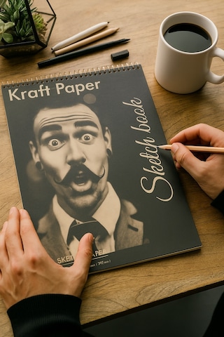 Çizim Defteri Sketchbook Kraftbook,eskiz Kraft