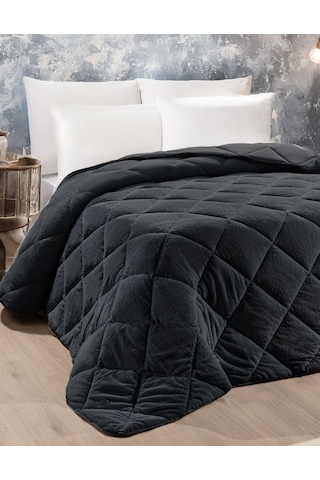 Ogi Home Welsoft Yorgan Çift Taraflı Çift Kişilik 195x215 - Antrasit Antrasit