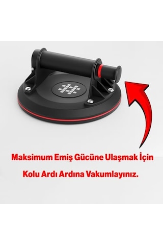 140 Kg Vakumlu Vantuz Yüksek Güçlü Emiş Cam Seramik Mermer Ağır Yük Taşıma Vakum Vantus