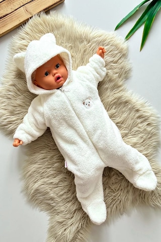 Welsoft Peluş Unisex Fermuarlı Kışlık Bebek Uyku Tulumu Çocuk Tulumu Çocuk Kostümü Tlmayk 001