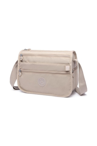 Smart Bags 1128 Krınkle Kumaş Postacı Çantası (Bej) Bej