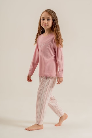 U.S. Polo Assn. Kız Çocuk Pijama Takımı Baskılı Pembe Uzun Kol Pijama Takımı Us2727-c-v1 Us2727-c-v1