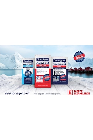 Omega 3 Plus Saf Norveç Balık Yağı. 60 Kapsül. 1200Mg
