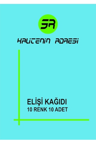 Elişi Kağıdı 10lu Paket Içi 10 Değişik Renk Tyc00334091950 Tyc00334091950 Tyc00334091950