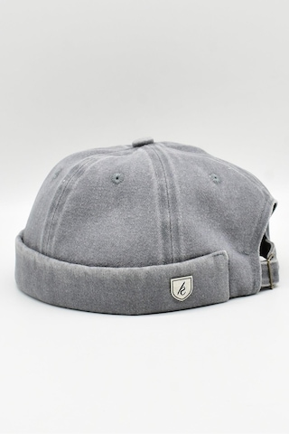 Külah Vintage Retro Eskitme Pamuk Cap Docker Şapka - Gri
