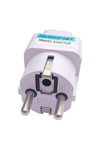 Besthome1 Genel Avrupa Fişi Ac 250v Güç Seyahat Adaptörü Beyaz