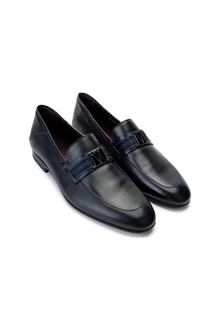 Valentino Valentıno Erkek Hakiki Deri Mavi Loafer Ayakkabı 667 20090 Erk Ayk Y23 Blue Mavi