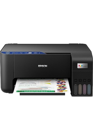 Epson Ecotank L3251 Wıfı Çok Fonksiyonlu Uyumlu Mürekkepli C11cj67409 Renkli - Fotokopi Yazıcı Tarayıcı