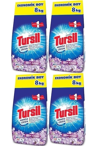 Tursil Matik Leylak Bahçesi Toz Çamaşır Deterjanı 53 Yıkama 4 x 8 KG