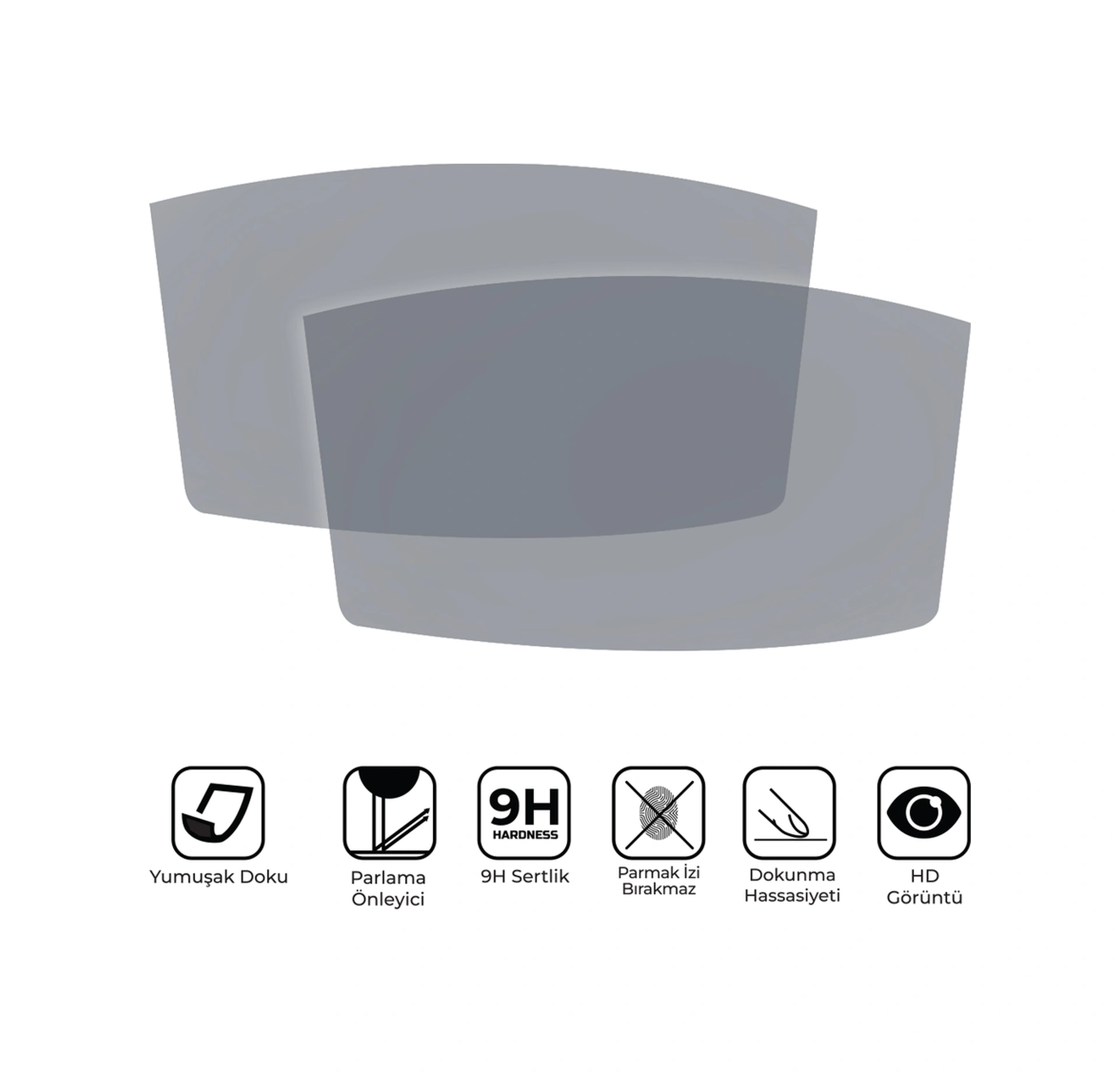 Gp Kompozit Yamaha Nmax 125 / 155 2023-2024 Uyumlu Motosiklet Ekran Koruyucu Şeffaf