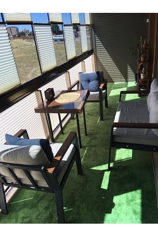 Regnum Halı Protokol Yeşil Kaymaz Taban Balkon Kesme Yolluk