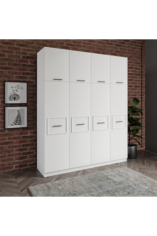 Diva Çok Amaçlı 8 Kapılı Elbise Ve Yüklük Dolap