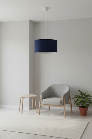 Testa Sarkıt Avize Beyaz-lacivert 38x21x70