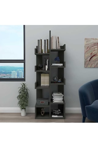Reyo Home Enda Pamfilya 10 Bölmeli/raflı Kitaplık Antrasit