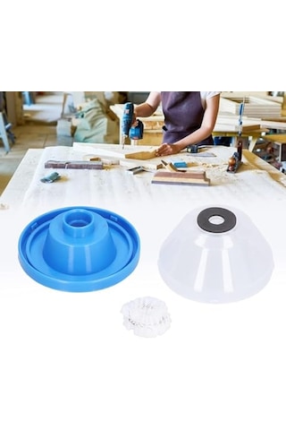 Aee Matkap Toz Toplayıcı Aparat Delme Sırasında Toz Emici Kalkan 4-10 Mm Darbeye Dayanıklı Kaymaz Plastik Duvar Tavan Beton Delme İçin Toz Koruma Aparatı