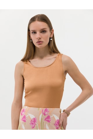 Pierre Cardin Kadın Kahverengi Kısa Kollu Bluz 50262567-vr233 Kahverengi